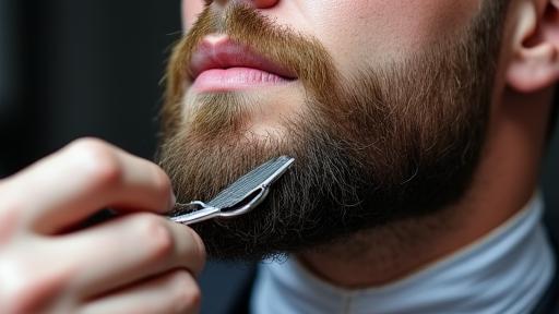 Special occasion beard detailing and styling at The Shearer